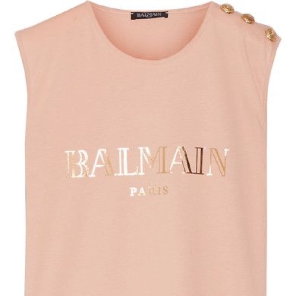Balmain Sleeveless Logo Tee - Picture 8 of 8